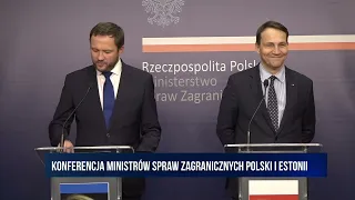 Konferencja Ministrów Spraw Zagranicznych Polski i Estonii | TV Republika