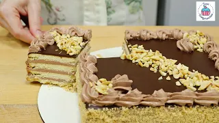 ТОРТ "Ленинградский": песочный торт с шоколадным кремом "Шарлотт"