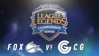 FOX vs. CG - Week 1 Day 2 | NA LCS Spring Split | Echo Fox vs. Clutch Gaming (2018)