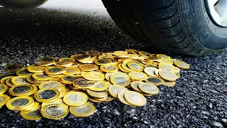 Crushing Crunchy & Soft Things by Car! EXPERIMENT: CAR VS COINS