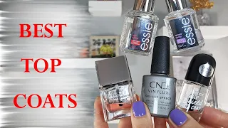 BEST TOP COATS FROM MY COLLECTION | Swatches on the Natural Nails | Perfect Nails at Home