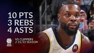 Lance Stephenson 10 pts 3 rebs 4 asts vs Clippers 21/22 season