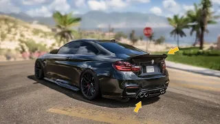 Forza Horizon 5 - BMW M4 F82 Tuned Exhaust Sound is So Satisfying to Listen | Gameplay [2K]