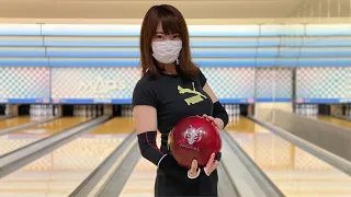 ボウリング女子の練習風景75（Bowling Practice）2021/3