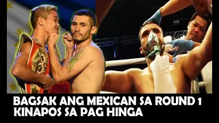 MEXICAN PINATULOG  NG PINOY BOXER SA LOOB LAMANG NG ROUND 1 | UNANG LABAN SA LABAS NG BANSA | PAGARA