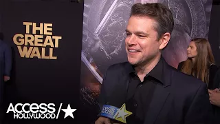 'The Great Wall's' Matt Damon On That Kimmel 'Who's The Baby Daddy?' Skit | Access Hollywood