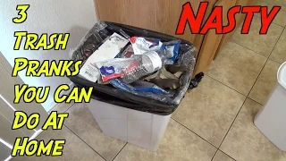 3 Trash Pranks You Can Do At Home On Family - HOW TO PRANK (Evil Booby Traps) | Nextraker