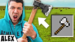 Túléltem 24 Órát Minecraft Receptekkel a Való Életben!