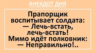 Анекдот дня! Прапорщик воспитывает солдата. Смешные армейские анекдоты! Юмор!