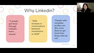 Workshop 2 - LinkedIn: Building Your Professional Profile and Network