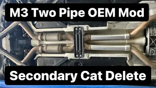 BEST E92 M3 Exhaust Setup OEM Muffler Mod Secondary Cat Delete Perfect V8 Sound