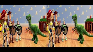 Toy Story 1 and 2 the 3D Double Feature Teaser 3D via MiDaS 3 AI Hybrid
