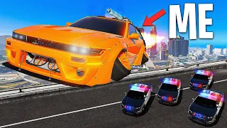 Running from Cops with Craziest Cars in GTA 5 RP