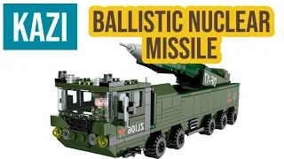 How To Build DF-17 Ballistic Nuclear Missile | Lego Alternative Bricks KAZI KY84102 Speed Build