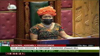 NATIONAL ASSEMBLY PROCEEDINGS  17TH NOVEMBER 2021 AFTERNOON SESSION