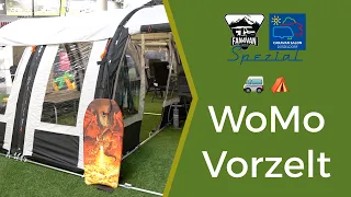 Wohnmobil Vorzelt freistehend und aufblasbar - Neuigkeiten vom Caravan Salon