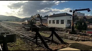 Retirada de las vías de la estación de tren de Soria