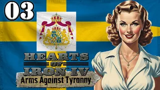 Let's Play Hearts of Iron 4 Arms Against Tyranny AAT | HOI4 Kingdom of Sweden Gameplay Episode 3