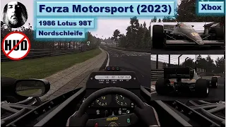 Forza Motorsport - Nordschleife - 1986 Lotus 98T - Ohne HUD - Cockpit View - Xbox Series X
