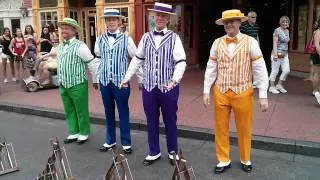 Disneyworld barbershop quartet