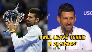 Novak Djokovic "I will leave tennis in 24 years, HAHAHA" - USO 2023