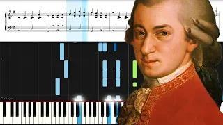 ♫ Mozart ♫ Eine Kleine Nachtmusik. EASY Piano tutorial. Моцарт. На пианино.