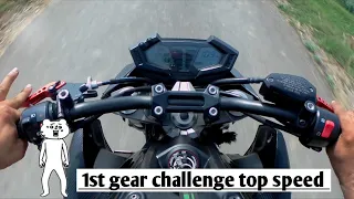 110 Kmph On 1st Gear || KAWASAKI Z-800 SuperBike  ! OMG 😱