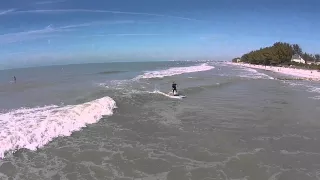 Sunset Beach Drone Surfing Video January 25, 2015