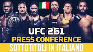 UFC 261 Press Conference [Italian subtitles] Best Of + Face-offs