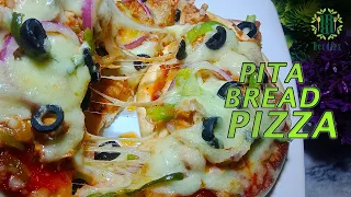 Pita Pizza Recipe | Quick and Easy Pita Pizza (Just 10 minutes) | Pita Bread Pizza