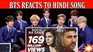 bts reaction 😘 to hindi Bollywood song ❤️Soch na sake😍 akshay kumar 😍 watching video#btsreaction