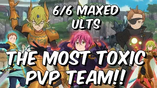 THE MOST TOXIC PVP TEAM - 6/6 King & Helbram Kingbram PVP - Seven Deadly Sins: Grand Cross Global