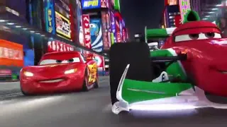 cars 2 carrera en Tokyo en reversa completo con escenas originales y eliminadas