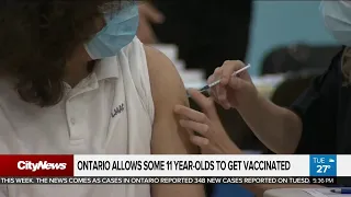 Ontario to allow some 11-year-olds to get COVID-19 vaccines
