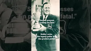 Bobby Locke #putting #golf #shorts