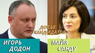 Игорь Додон против Майи Санду: досье кандидатов в президенты Молдовы