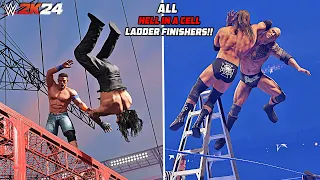 Every Hell In A Cell & Ladder Finishers In WWE 2K24 (OMG Moments)