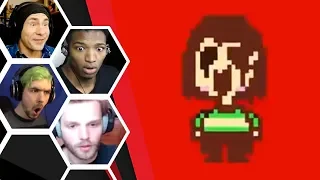 Let's Players Reaction To Chara Killing The Player | Undertale (Genocide)
