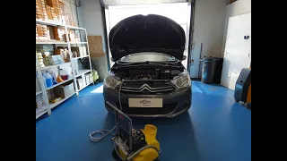 Nettoyage Fap sur Citroën C4 1.6 HDI avec Machine Fap Cleaner
