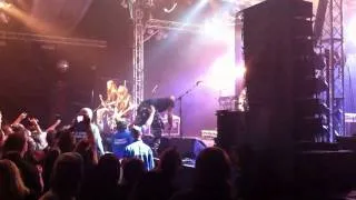 sabaton joakim broden crowd surfing hammerfest2011