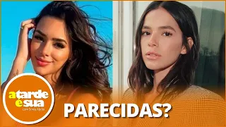 Após anúncio de gravidez, atual namorada de Neymar volta a ser comparada com Bruna Marquezine