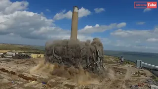 Extreme dangerous building demolition reverse compilation!