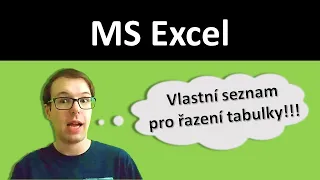 Excel: vlastní řady (seznamy)