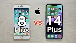 iPhone8 Plus vs iPhone14 Plus 実機スピードテスト その実力差は。iPhoneの4世代差とはどのようなものか?!(SpeedTest)