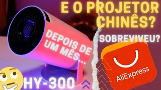 Projetor Inteligente e BARATO depois de um mês!!! HY-300 do Aliexpress.