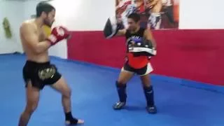 Treino de muay Thai Profissional