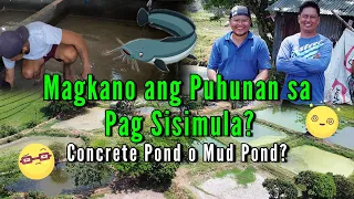 Magkano Ang Puhunan sa Pag sisimula? - Concrete Pond o Mud Pond?