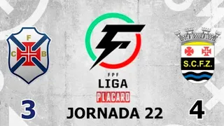 BELENENSES (3) x (4) FERREIRA DO ZÊZERE pela 22º jornada da Liga Placard 2023/24.