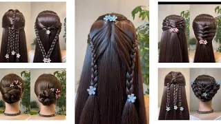 MOST BEAUTIFUL HAIRSTYLE 🌸[] STYLISH AND CUTE HAIRSTYLE []#hairstyle