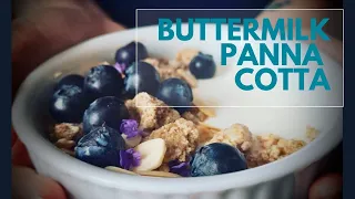 How to make Buttermilk Panna Cotta | Easy to make gluten-free Streusel